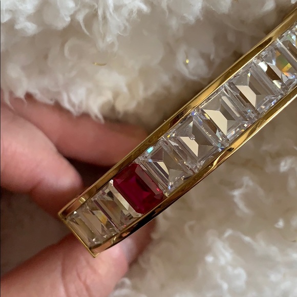 RARE Michael Kors Regal Baguettes Hinged Bangle - Picture 6 of 13